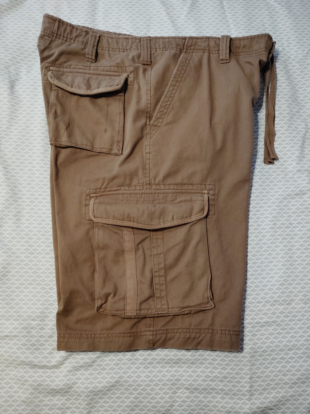 urban pipeline Brown Men's Cargo Shorts with Flap Pockets